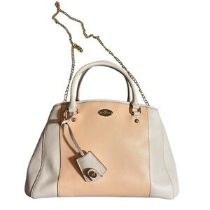 Coach New York Elegant Cream and Tan Women's Bag